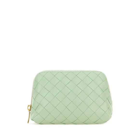 BOTTEGA VENETA Handbags - BOTTEGA VENETA Mint Green Leather Beauty Case